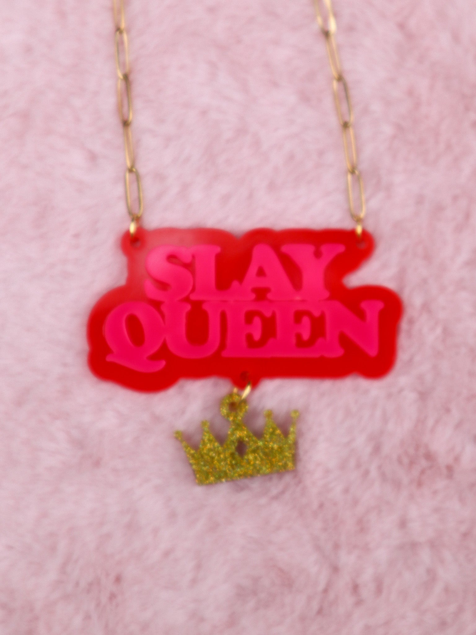 Slay Queen Necklace - with charm