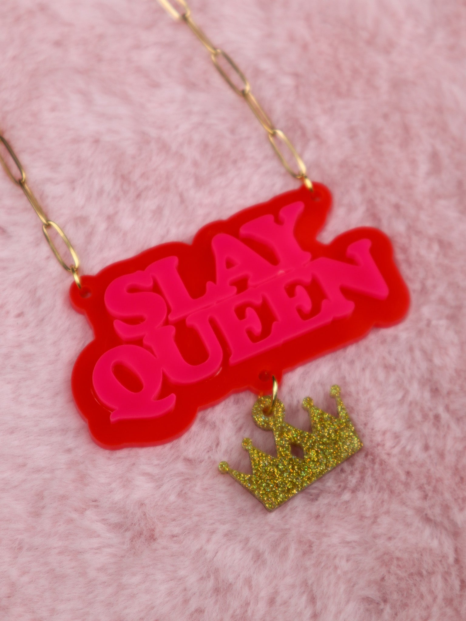 Slay Queen Necklace - with charm