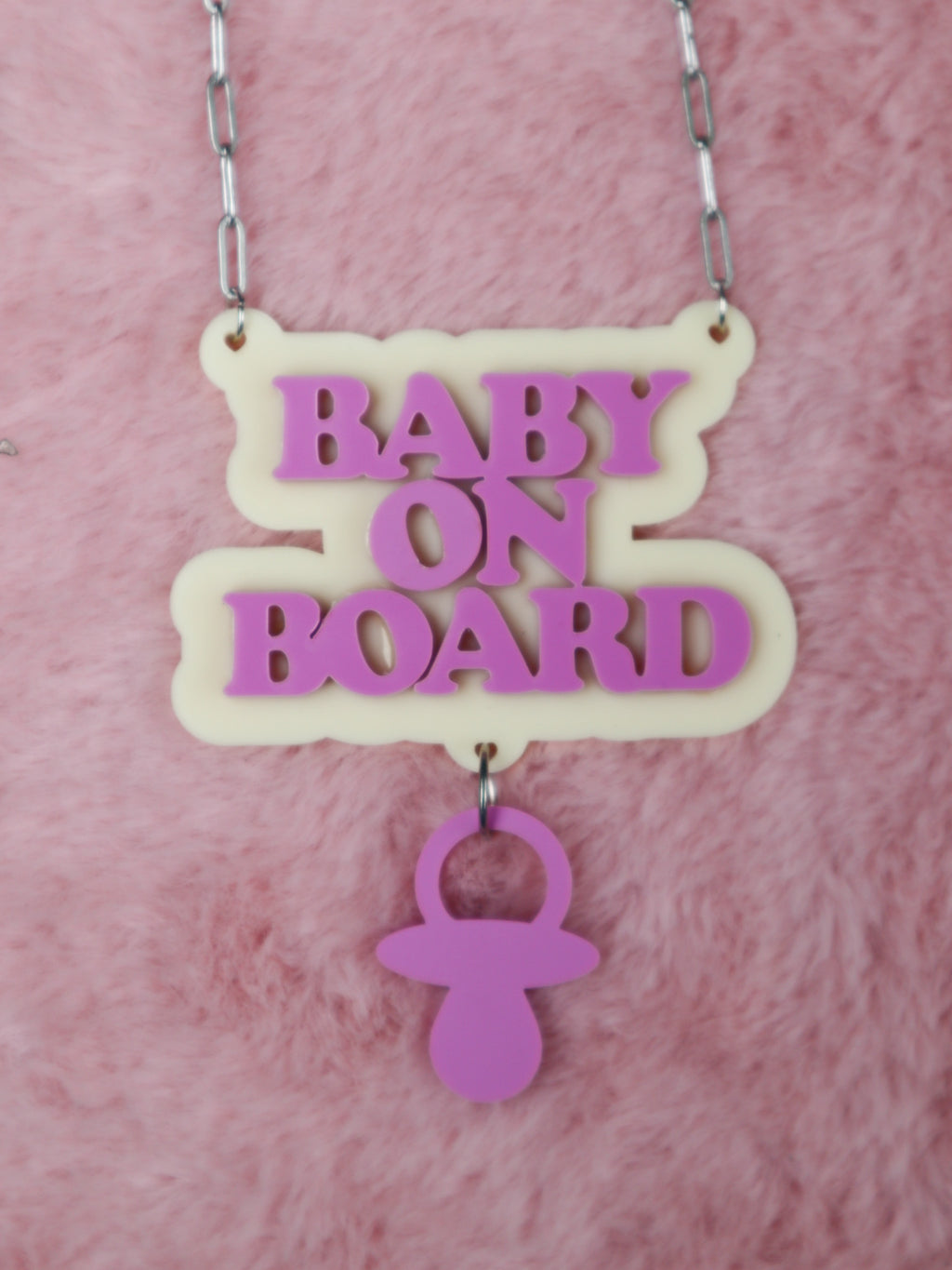 Baby on Board Necklace - with charm